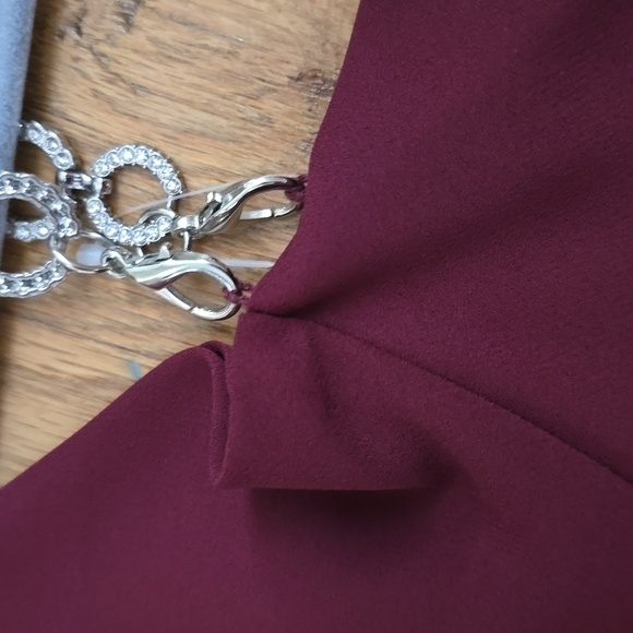 BOLD ELEMENTS BRAND WOMEN'S BURGUNDY LONG SLEEVE OFF THE SHOULDER TOP SIZE LARGE - Picture 16 of 16